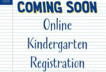 Online Kinder Registration Coming Soon